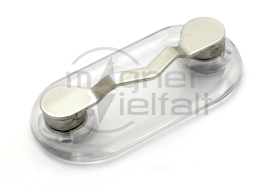 Magnetische Brillenhalter 2 Stück Gläserhalter Brosche Edelstahl Abzeichen  Clip Metall kann an Kleidung befestigt werden